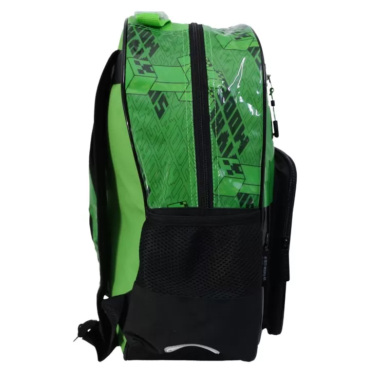 Mochila Escolar Cresko 2026 Minecraft 16" Art.MI090